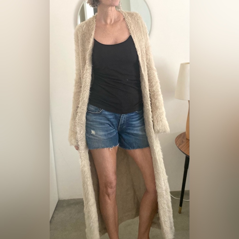 Lovestitch Cream Long Sweater
